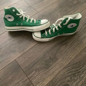 Green high top Converse